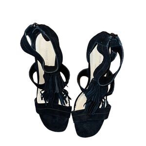 Chinese Laundry Black Suede Sandals Size 9